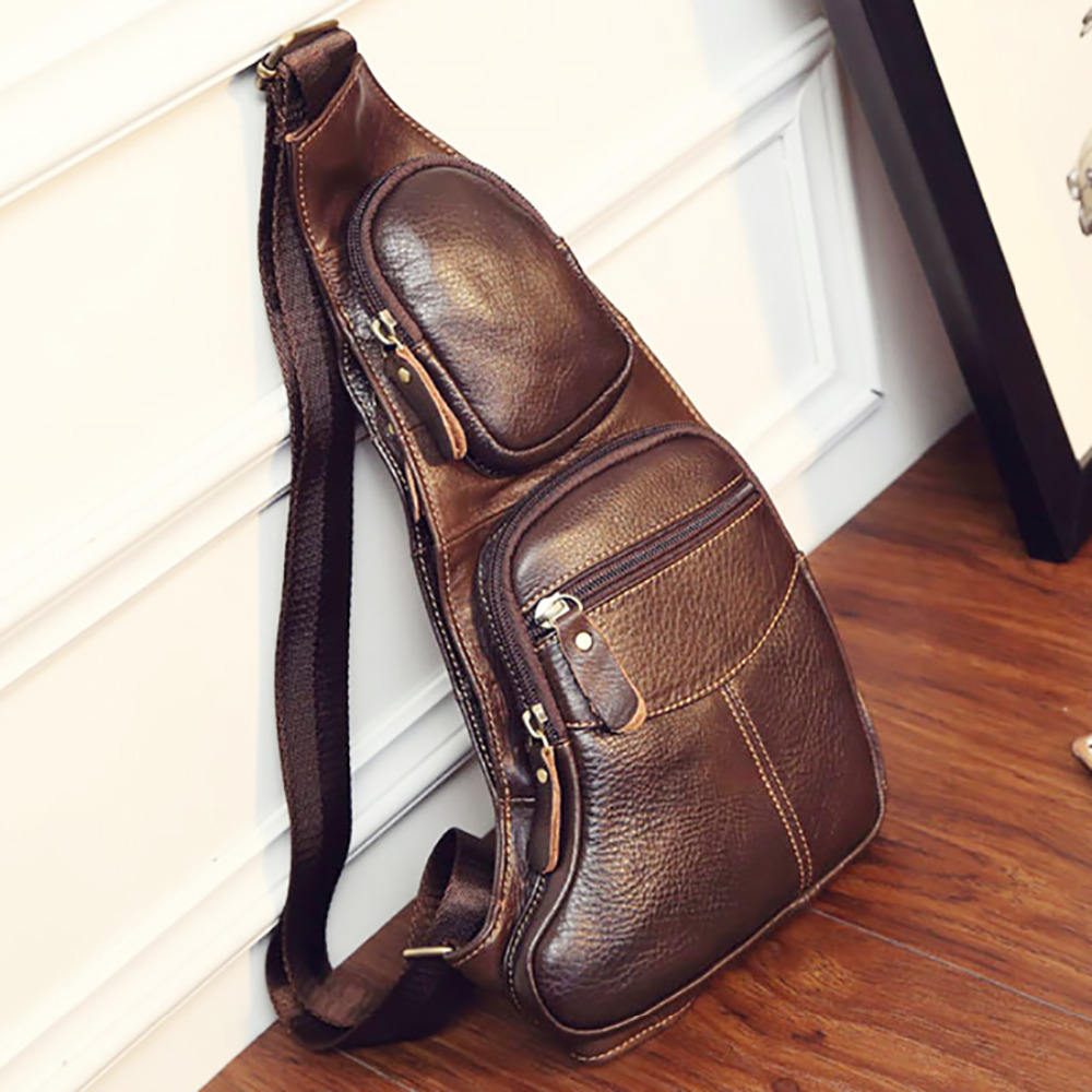 Half Moon Bag Suede - Baru Pria Asli Kulit Sapi Vintage