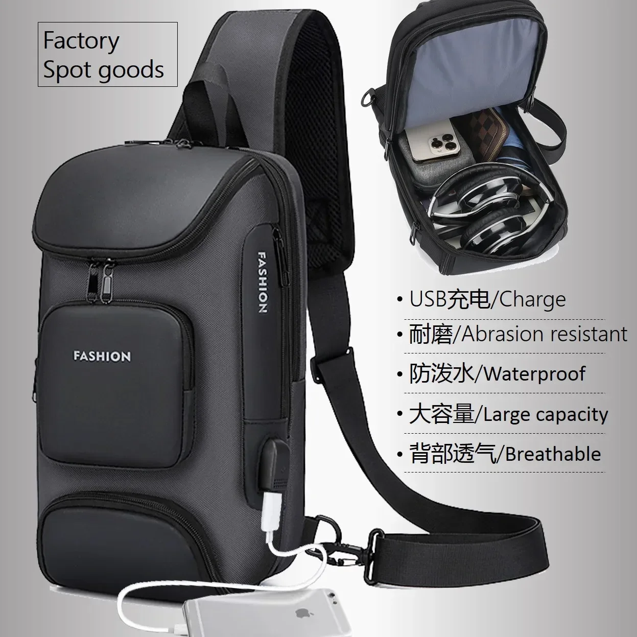Luxury Bags In China Wholesale - Tas selempang bahu pria antimaling Fashion