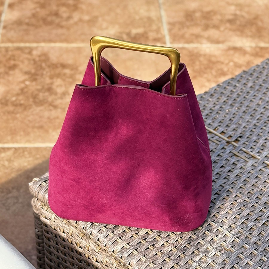 Bucket Bag Suede - Tas Selempang Wanita Kulit Suede Asli