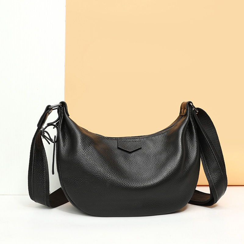 Half Moon Bag Suede - Tas Wanita Baru 100% Kulit Asli