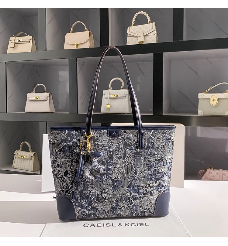 Bucket Bag Suede - Tas jinjing wanita kapasitas besar, tas