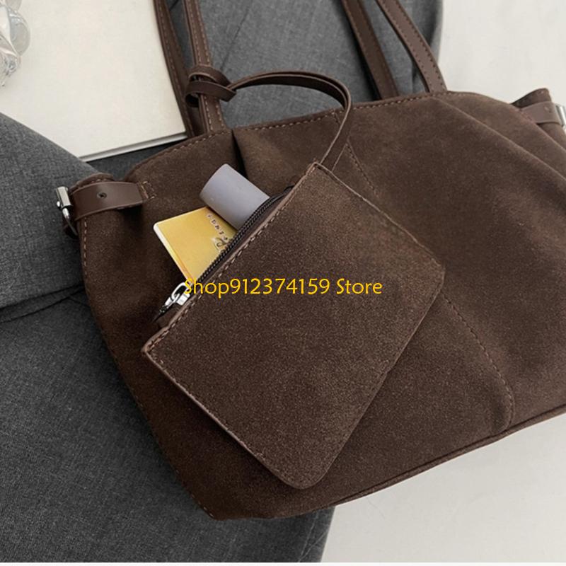 Bucket Bag Suede - G5AE Dompet dan Tas Tangan Modis