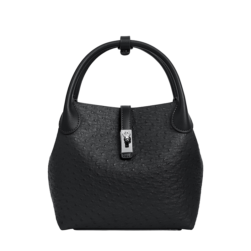 Bucket Bag Suede - Tas Kulit Hitam Elegan Model Bucket
