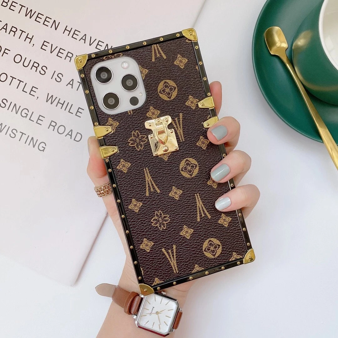 Luxury Bags Quotes - Casing ponsel kulit kotak IPhone, pelindung