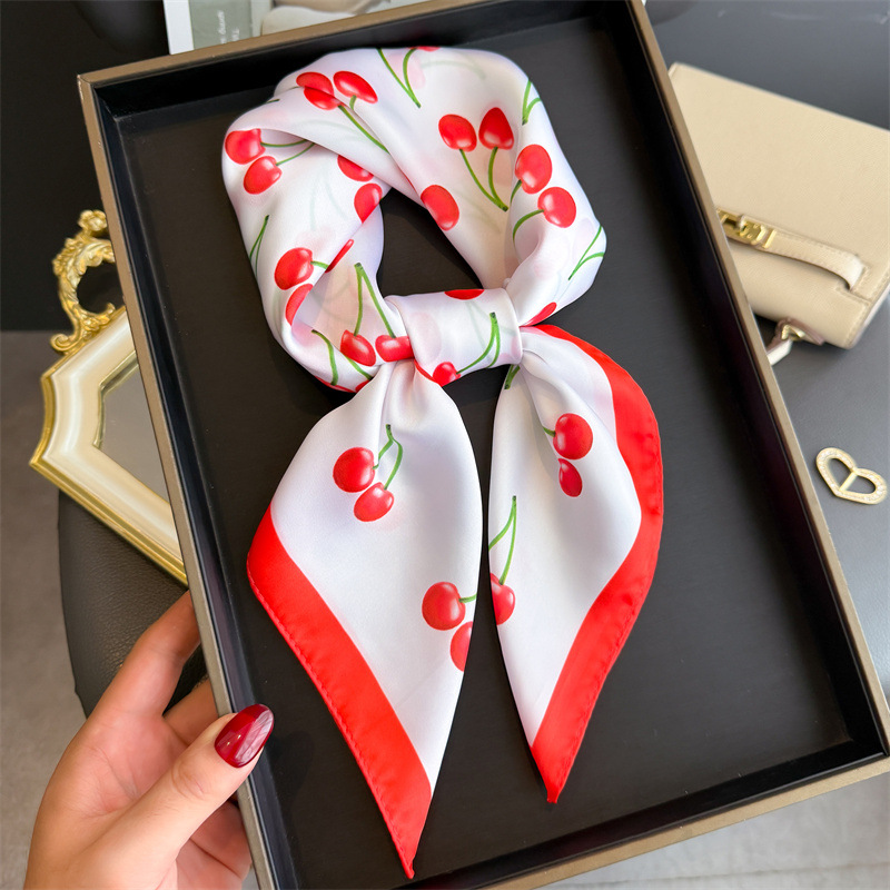 Luxury Bags China - Syal Satin Persegi Mewah Syal Pola