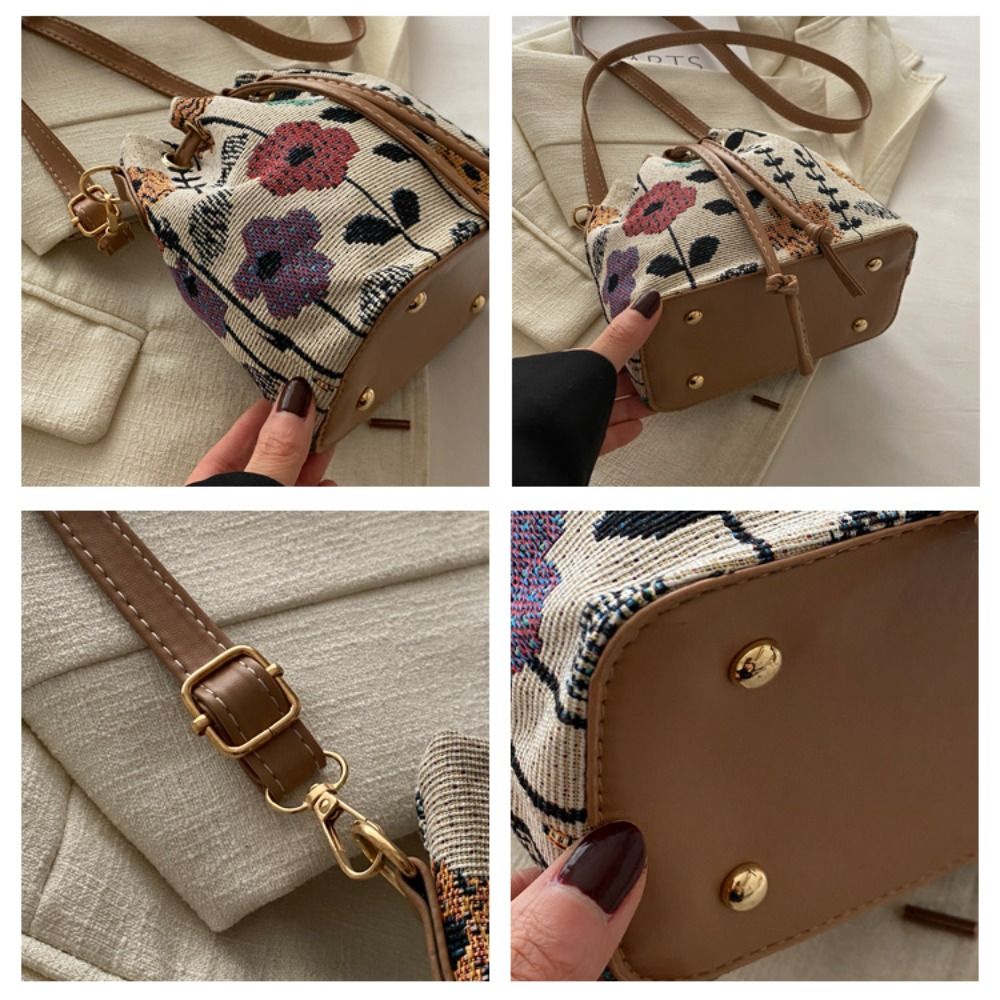 Tas Ember Kain Linen Modis Pol - Bucket Bag Suede ulasan dan harga