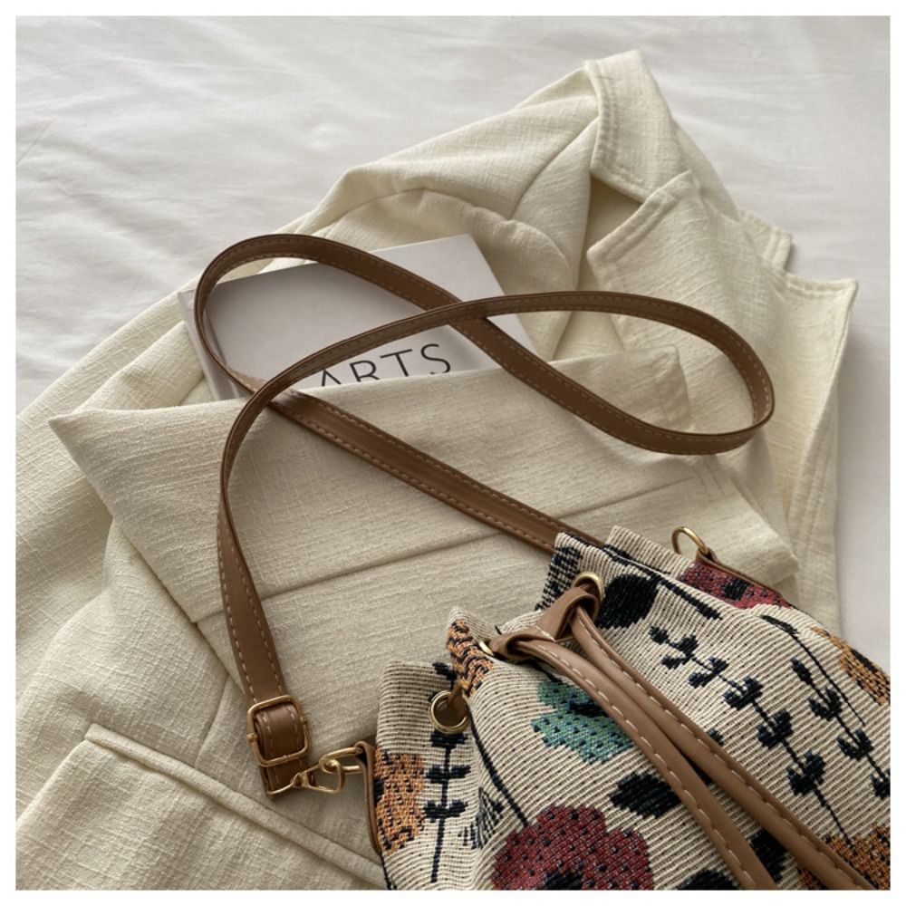 Tas Ember Kain Linen Modis Pol - Bucket Bag Suede ulasan dan harga