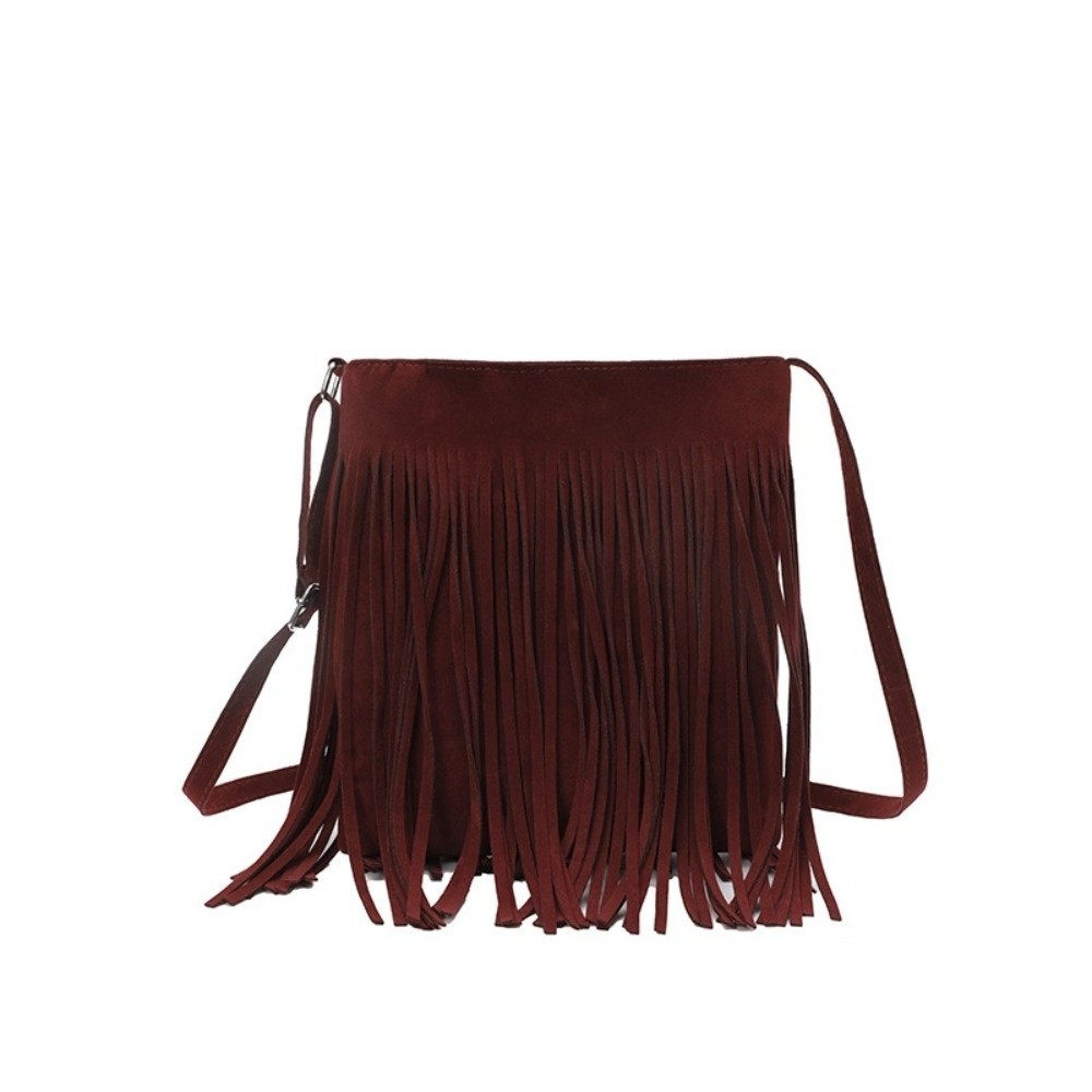 Tas Selempang Pinggiran Suede  - Bucket Bag Suede ulasan dan harga