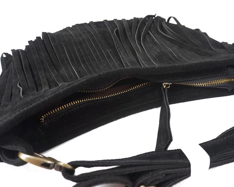LilyHood 2022 Tas Bahu Wanita  - Half Moon Bag Suede ulasan dan harga