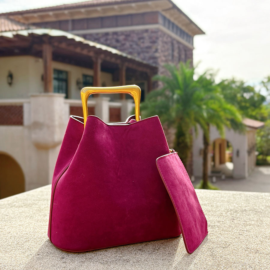 Tas Selempang Wanita Kulit Sue - Bucket Bag Suede ulasan dan harga