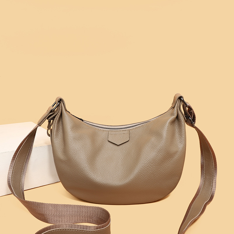 Tas Wanita Baru 100% Kulit Asl - Half Moon Bag Suede ulasan dan harga