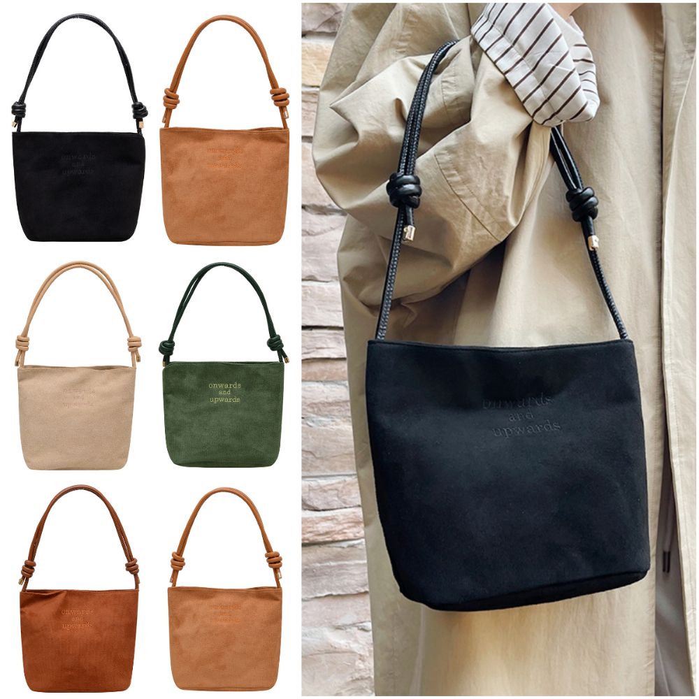 Tas Bahu Suede Portabel Tas Em - Bucket Bag Suede ulasan dan harga
