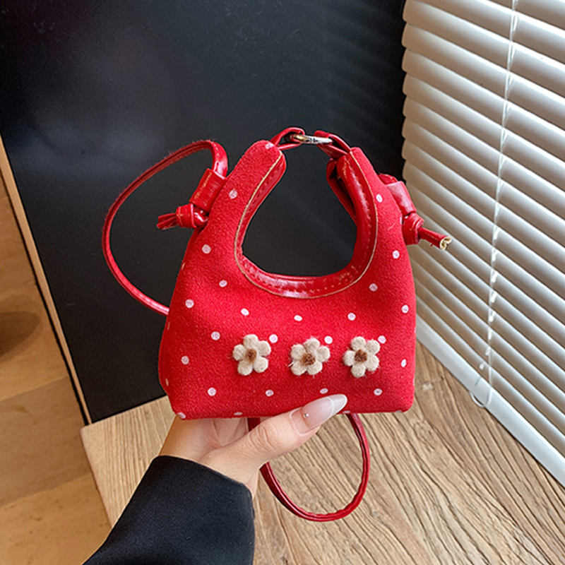 Tas Selempang Mini Motif Bunga - Half Moon Bag Suede ulasan dan harga