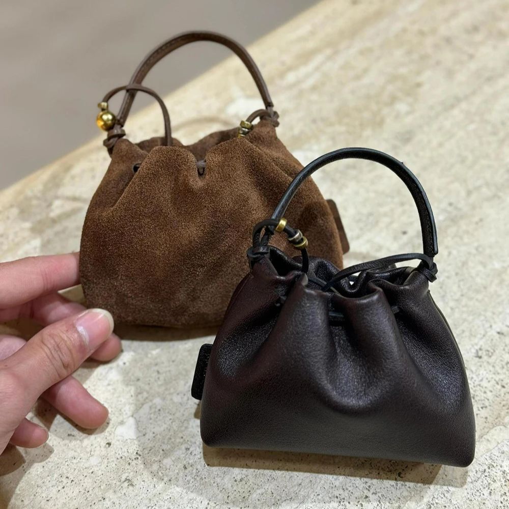 Tas Selempang Mini Retro Tiong - Bucket Bag Suede ulasan dan harga
