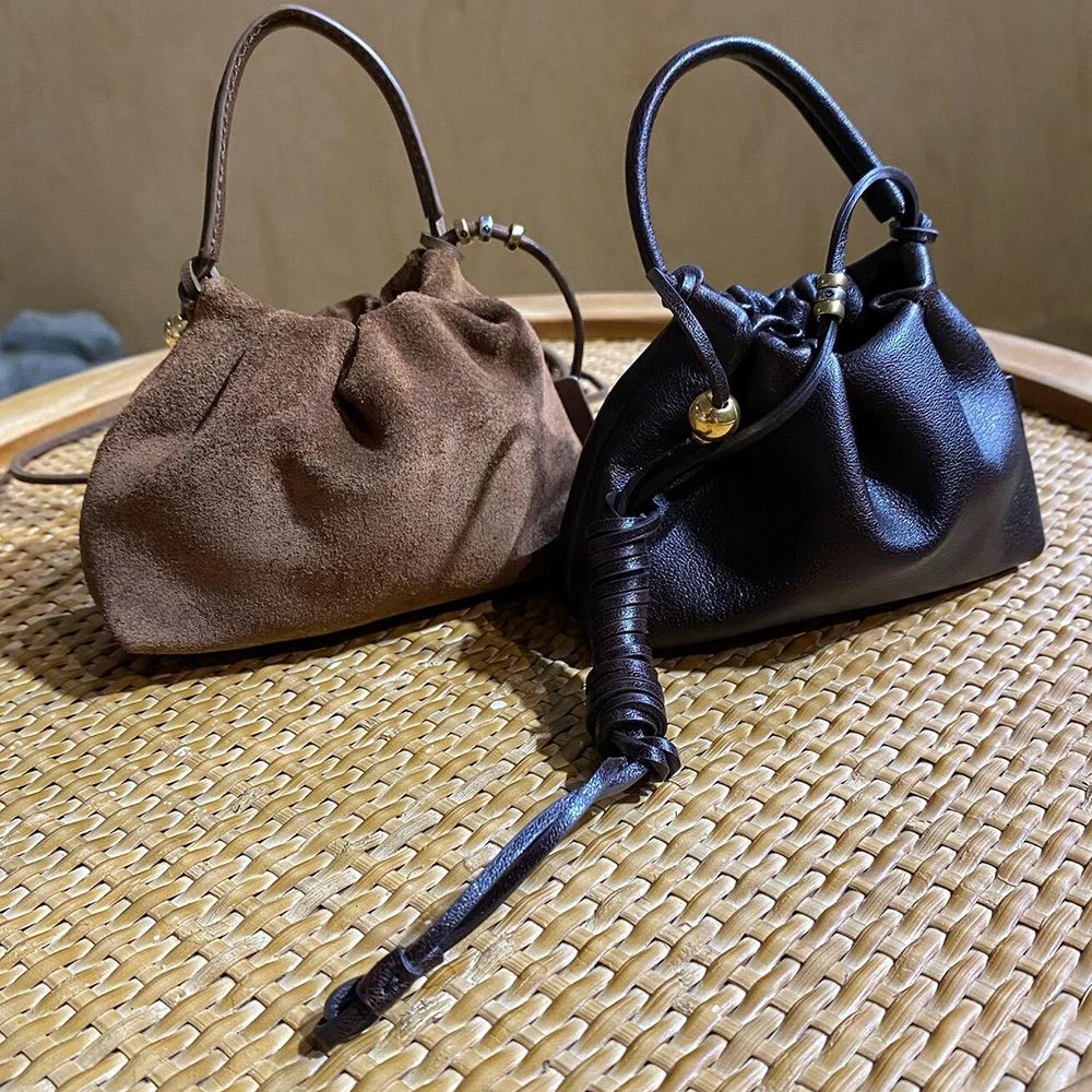 Tas Selempang Mini Retro Tiong - Bucket Bag Suede ulasan dan harga