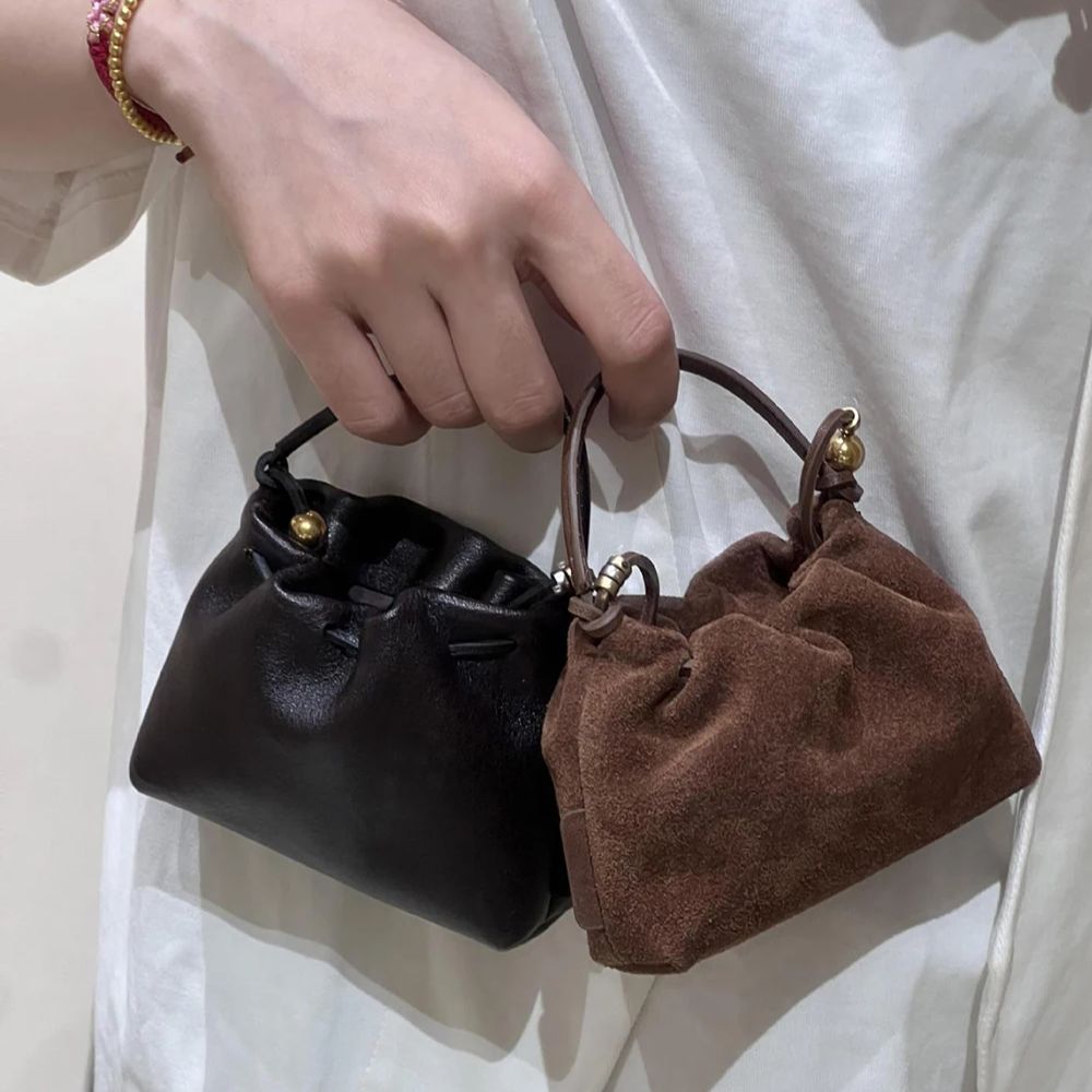 Tas Selempang Mini Retro Tiong - Bucket Bag Suede ulasan dan harga