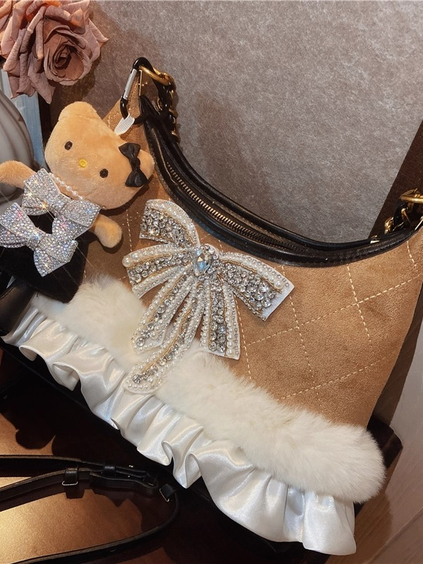 Tas Selempang Wanita Vintage N - Half Moon Bag Suede ulasan dan harga