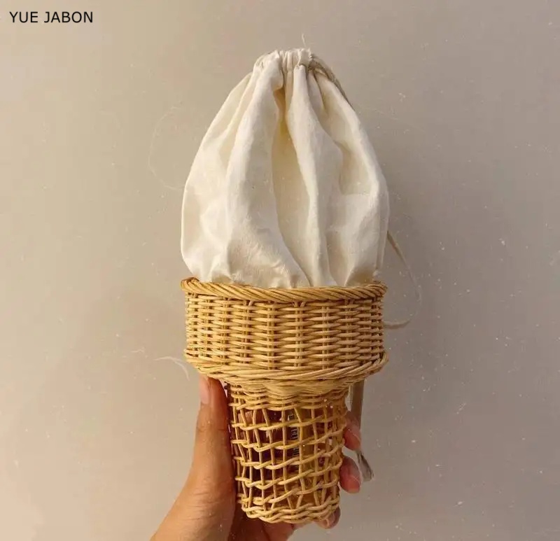 Tas Anyaman Desain Es Krim Man - Luxury Bags Korea ulasan dan harga