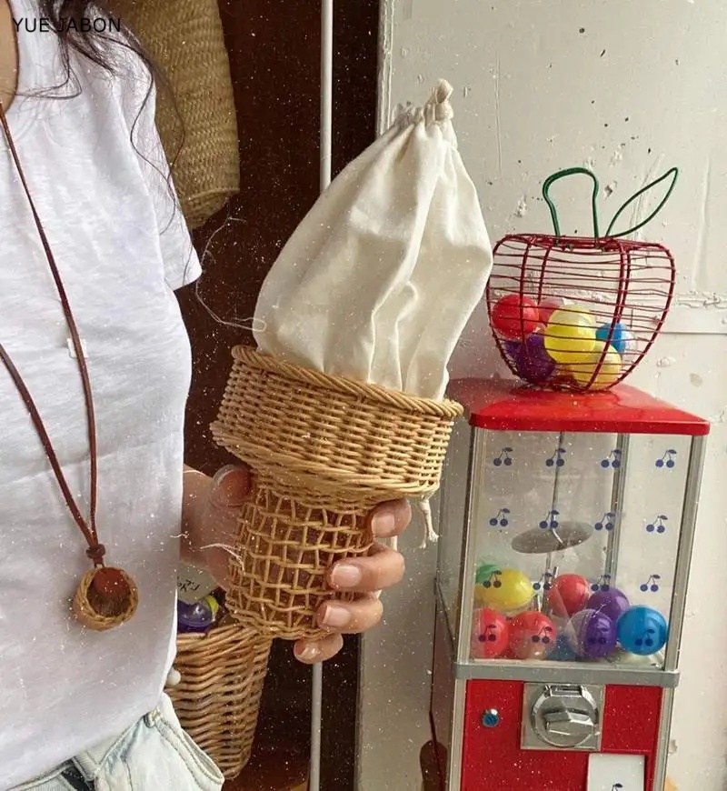 Tas Anyaman Desain Es Krim Man - Luxury Bags Korea ulasan dan harga