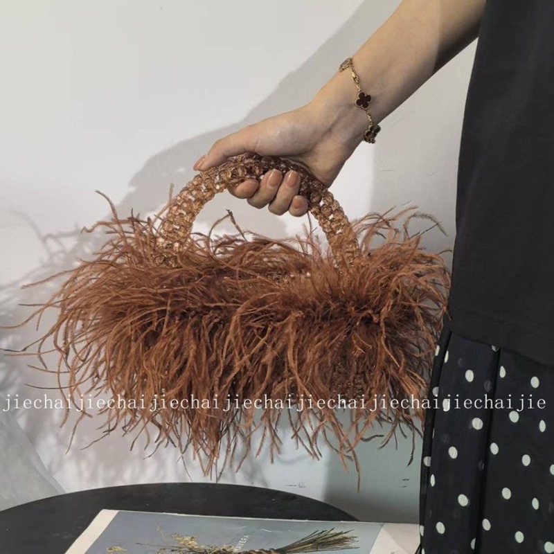 Tas Tangan Wanita Desain Bulu  - Luxury Bags In China Wholesale ulasan dan harga