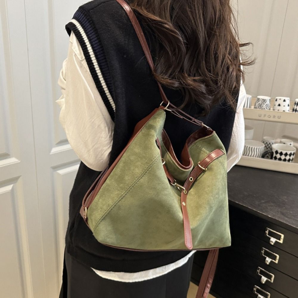 Tas Tote Suede Kapasitas Besar - Bucket Bag Suede ulasan dan harga