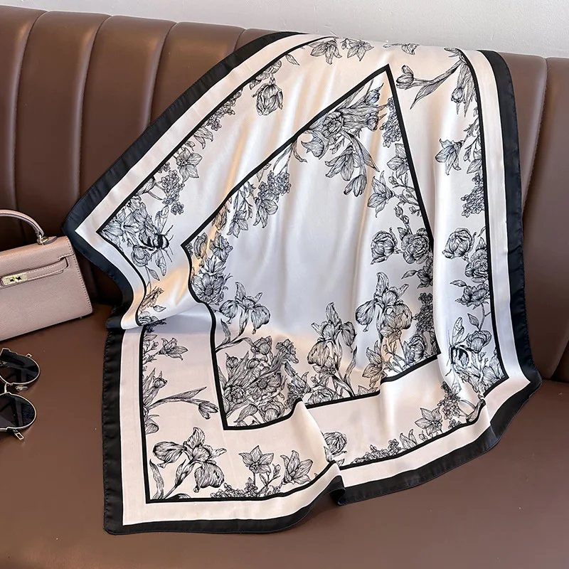 70*70cm mewah motif bunga syal - Luxury Bags China ulasan dan harga