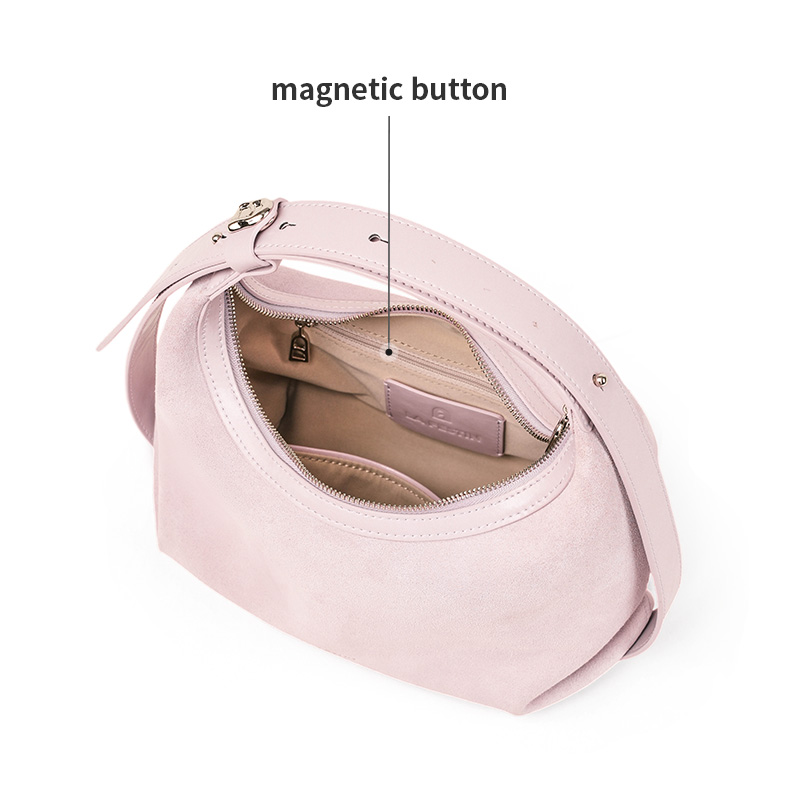 LA FESTIN Tas Tangan Asli Tas  - Half Moon Bag Suede ulasan dan harga