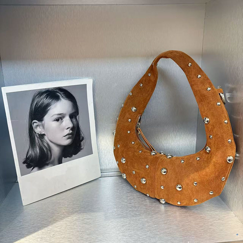 Tas Selempang Wanita Vintage R - Half Moon Bag Suede ulasan dan harga