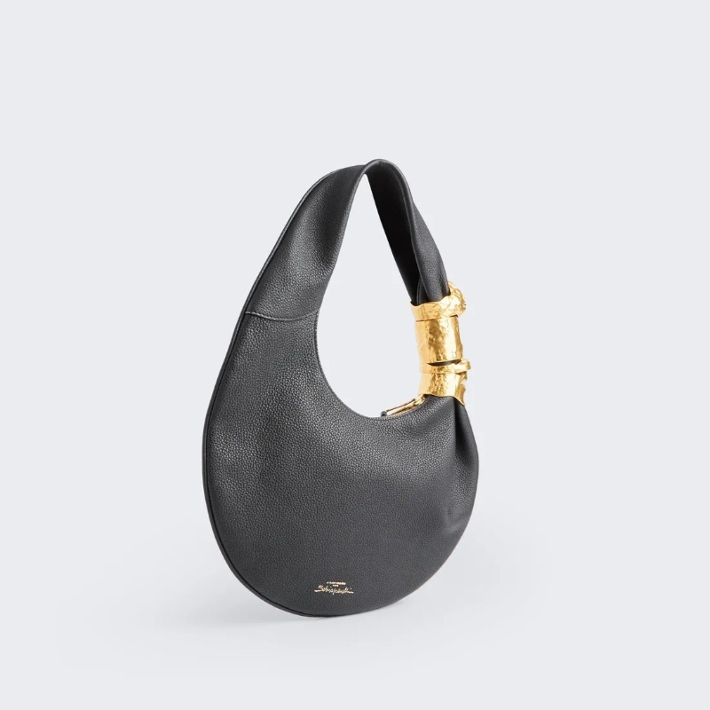 Tas Soufflé Mewah Desainer Wan - Half Moon Bag Suede ulasan dan harga