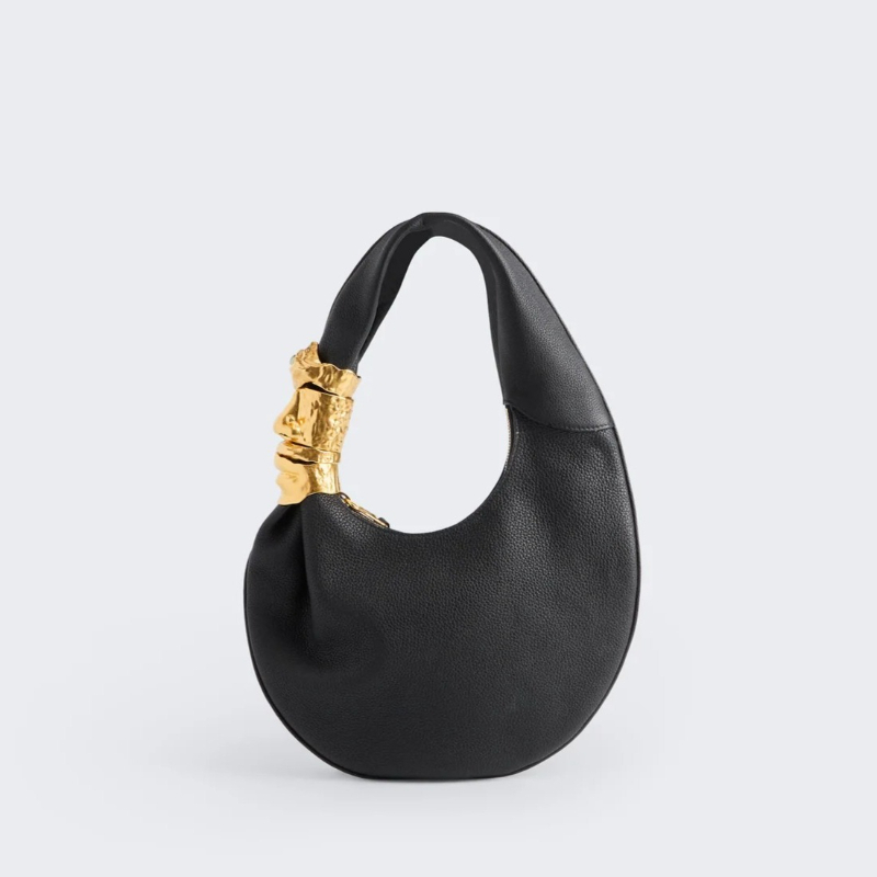 Tas Soufflé Mewah Desainer Wan - Half Moon Bag Suede ulasan dan harga